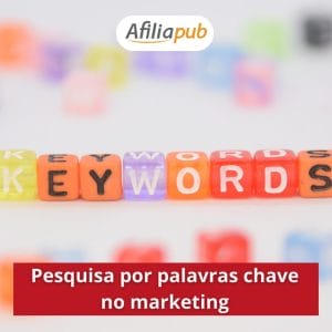 Pesquisa por palavras chave no marketing